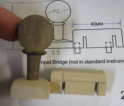 Trumpet bridge holder