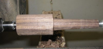 Tuning peg on lathe