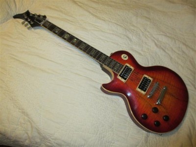 My sunburst Les Paul guitar.