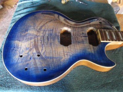 The re-finished right-handed Les Paul.  I'll assemble this one at some point.