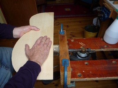 Bending the top.
