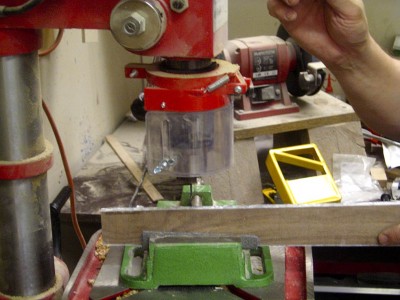 With the binding glued on I drilled holes for side markers. The marker material is a 2 mm diameter plastic stick, easy to cut. I use a drop of CA glue to fix it in its hole.