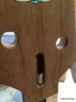 Cracked headstock veneer