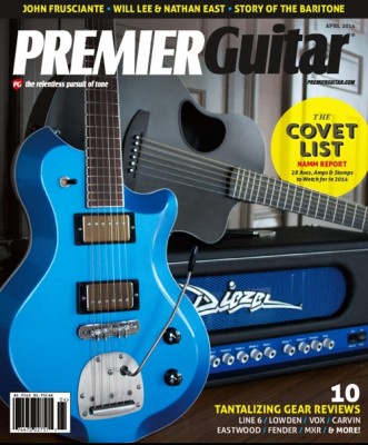 And this is maybe the coolest thing of all. As mentioned earlier in the thread, Premier Guitar magazine chose one of my guitars to put on the cover of their April issue! It's out now, go get yourself a copy!