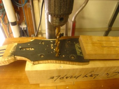 headstock getting btuner holes