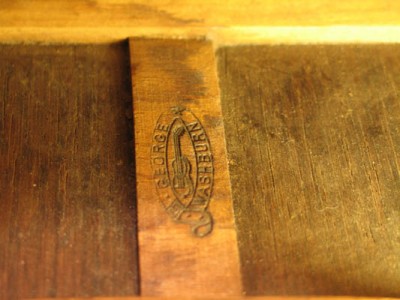 Washburn belt label